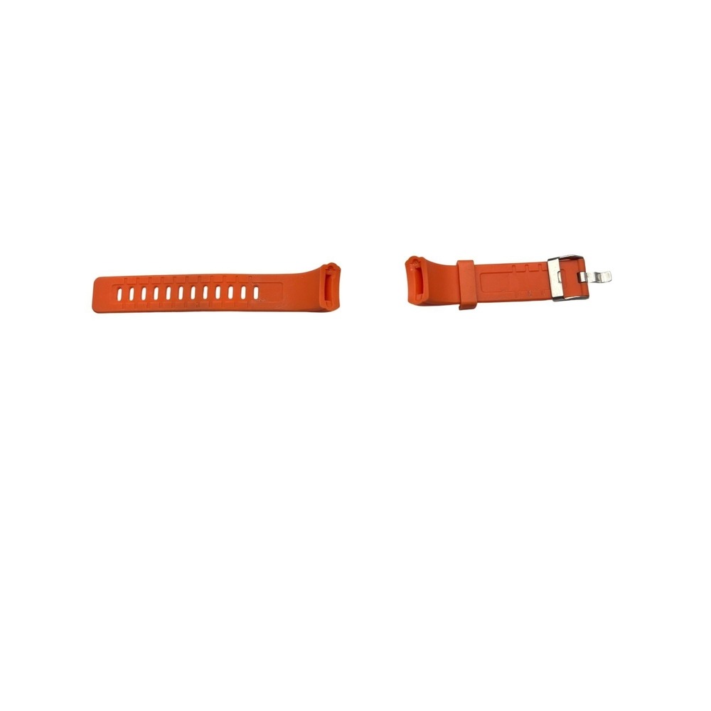 Orange Silicone/Rubber Watch Strap Stainless Buckle Straight End fits 20mm-22mm‎